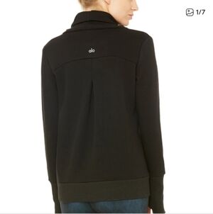 ALO Yoga Haze Pullover Cowl Neck - Black Size Small